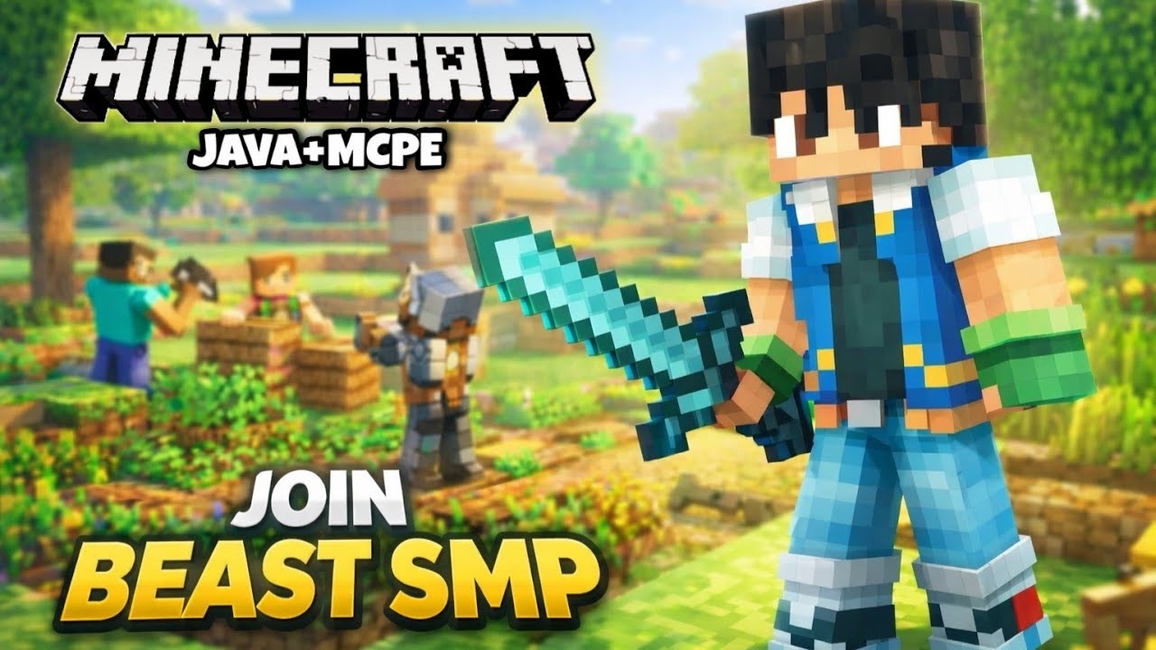 How To Join MINECRAFT Public SMP Free | Java+Mcpe | 24/7 Online | Beast ...