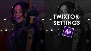 My Twixtor Settings Fade In And Out After Effects