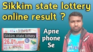 Sikkim state lottery online lottery result ? screenshot 3