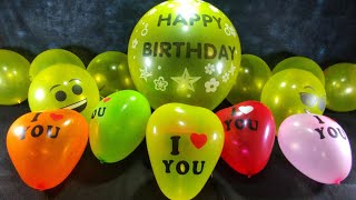 Relaxing Balloon Video, Fun Popping Lots Of Colorful Balloons