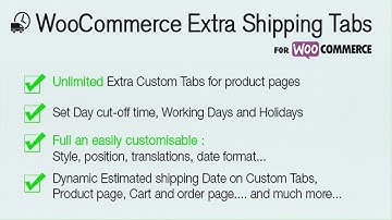 WooCommerce Shipping Extra Tabs | Codecanyon Scripts and Snippets