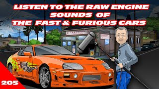 LISTEN TO THE RAW SOUNDS  OF THE MAIN FAST AND FURIOUS  CARS by Craig Lieberman 28,916 views 3 months ago 11 minutes, 47 seconds