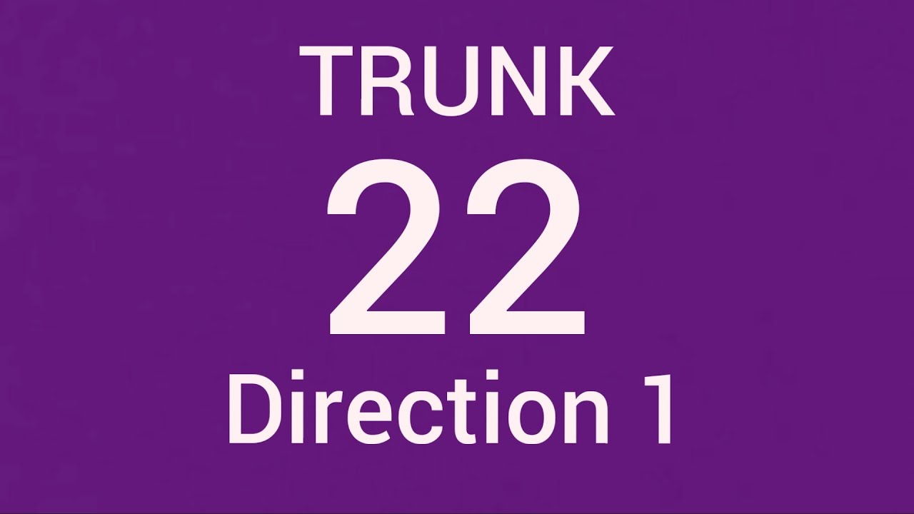SBS Transit Trunk Bus Service 22 (Direction 1) Route Visual - YouTube