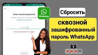 Как сбросить зашифрованный пароль WhatsApp |  Восстановить зашифрованный пароль WhatsApp