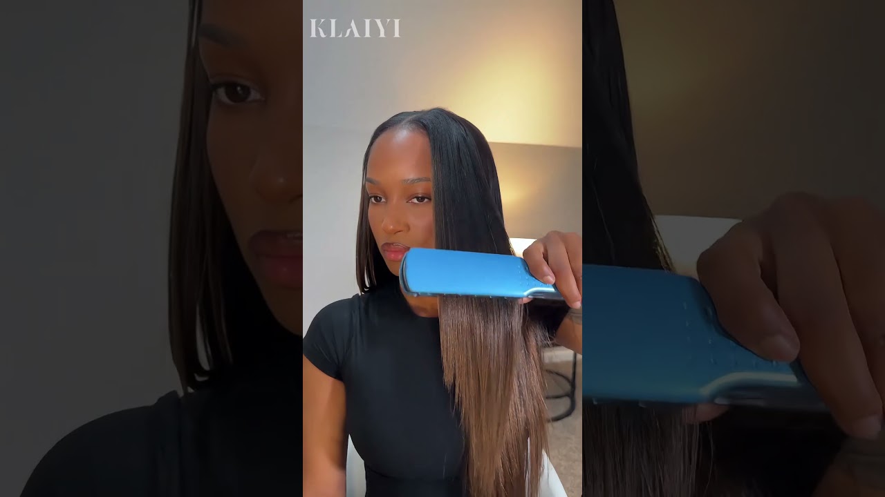 Beginner Friendly Glueless Ombre Highlight V Part Wig |Klaiyi Hair