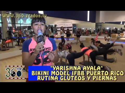 YARISHNA AYALA Y SU FAMOSA RUTINA DE GLÚTEOS Y PIERNAS - YouTube