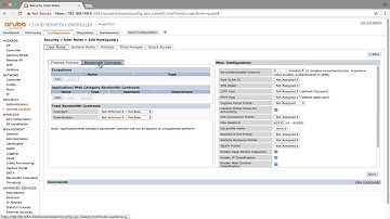 Aruba Controller 6.X Bandwidth Contracts