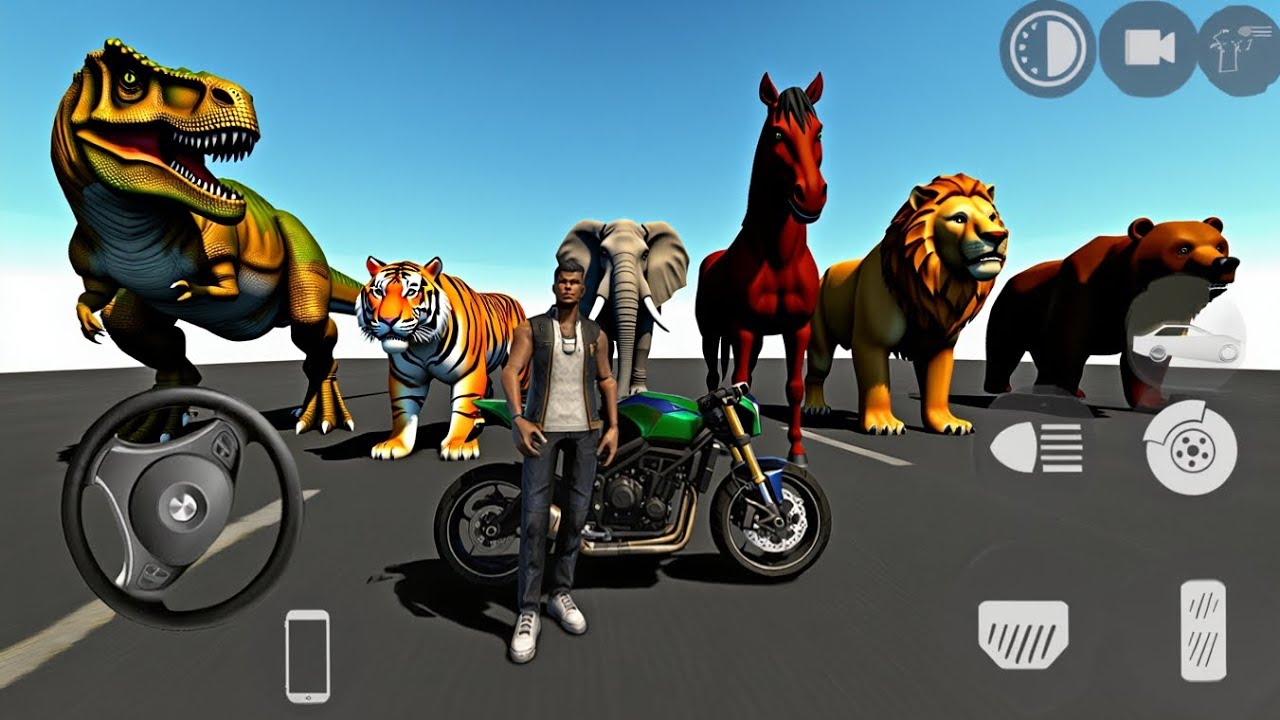 Indian Bike Driving 3D 🐘 – All Animals Unlocked with Secret Cheat Codes | Android Gameplay