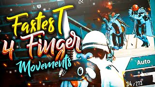 FASTEST MOVEMENTS ON 4 FINGER?? | EXTREME SKILLS || PUBG MOBILE MONTAGE