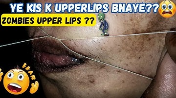 How To Thread Upper Lip At Home/ Easy upper lip threading /how to do upper lip threading / esha beau