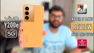 Vivo Y200e 5G Review – 5 Days Later 🔥 | HONEST REVIEW | DON’T BUY Vivo Y200e ! HINDI