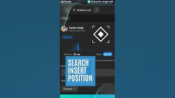35. Search Insert Position #python #leetcode #leetcodedailychallenge