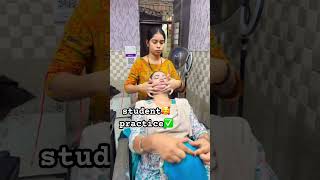 💆‍♀️facial massage step#student🥰 practice#viralshorts✨