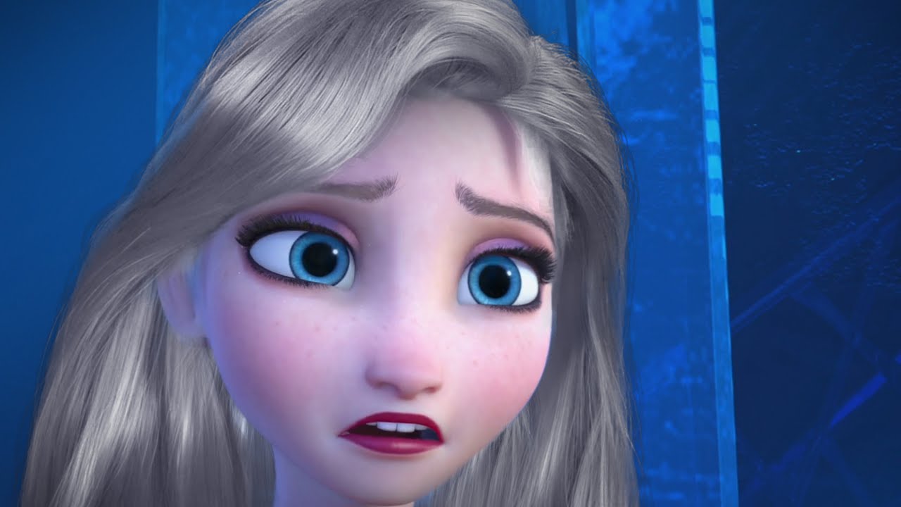 Elsa with long hair - YouTube.