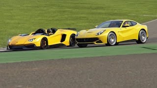 Video produced by assetto corsa racing simulator
http://www.assettocorsa.net/en/ the mod credits are: lamborghini
aventador j: rtm shop https://assettocorsa-...