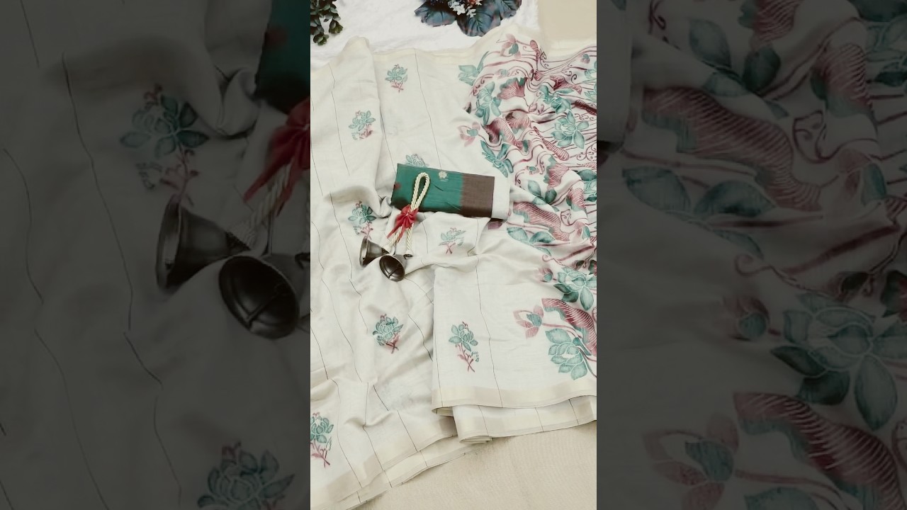Soft Muga Cotton Saree with Resham Pallu