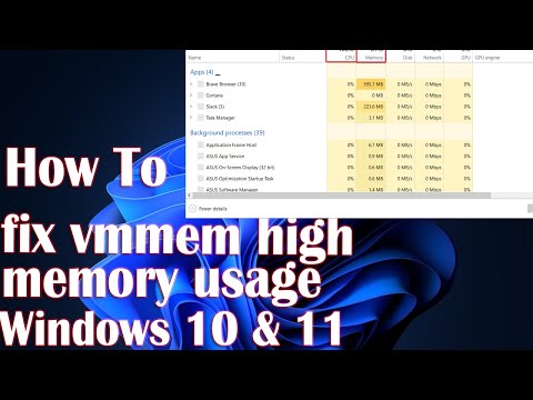 Vmmem high memory usage in Windows 10 - 2 Fix