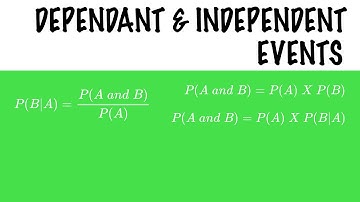 6.4 Dependent and Independent Events