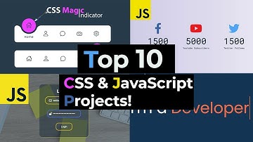 🏆Top 10 Best CSS and JavaScript Projects for Beginners!