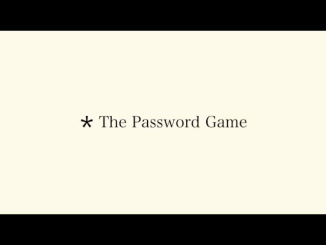 A Profanity-Laced Video Game Password That Breaks Everything