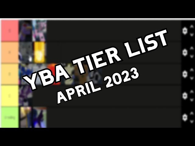 YBA Tier List Updated 2023 (YBA Stand Tier List) - English Saga