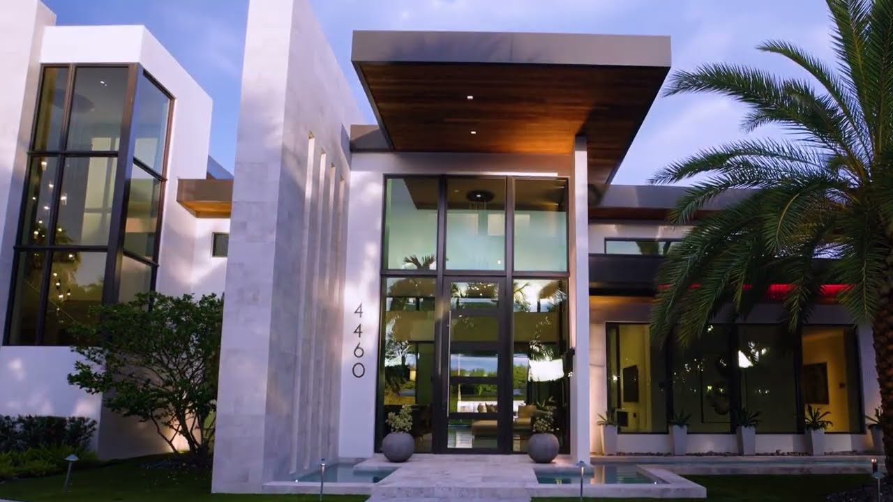 $16.9M Modern Waterfront Home in Lighthouse Point | 161 Ft on Intracoastal