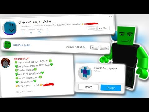 Roblox Scam Bots Youtube - roblox scam messages