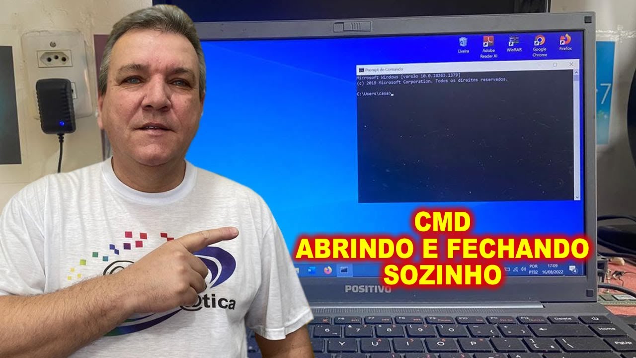 CMD ABRINDO e fechando SOZINHO RAPIDAMENTE PROMPT de COMANDO ABRE e FECHA 