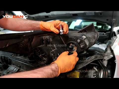 2011-2013 Hyundai Sonata Hybrid – High Beam Light Bulb Replacement