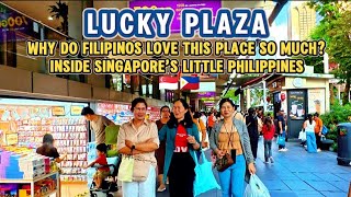 Lucky Plaza Singapore Little Philippines Sunday Crowd 2025 Orchard Road Walk Tour