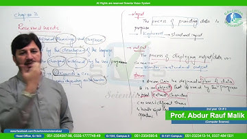 Computer Science | 2nd year | Lecture #9 | cout statement in c++ | By Prof. Abdur Rauf Malik