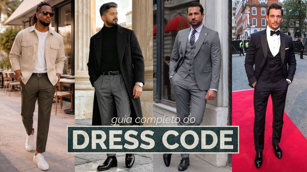 Guia completo do DRESS CODE MASCULINO (esporte fino, passeio completo, smoking) | Moda Masculina