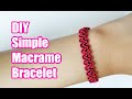 DIY Simple Macrame Bracelet / Gelang Macrame