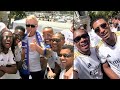 Real madrid crazy bus parade celebration after winning laliga title 2024  fans reactions