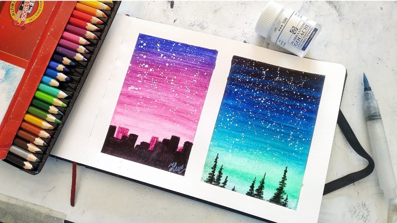 Painting With Watercolor Pencils For Beginners YouTube