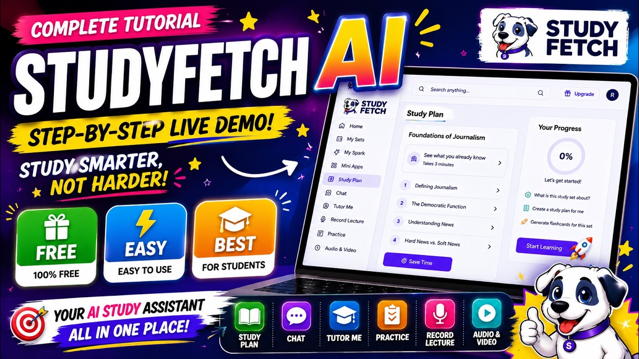 StudyFetch AI Explained & Tutorial | Best AI Study Assistant for Students?