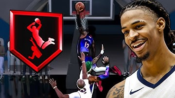 This *NEW* JA MORANT Build With 99 DUNK is UNGUARDABLE on NBA 2K25...