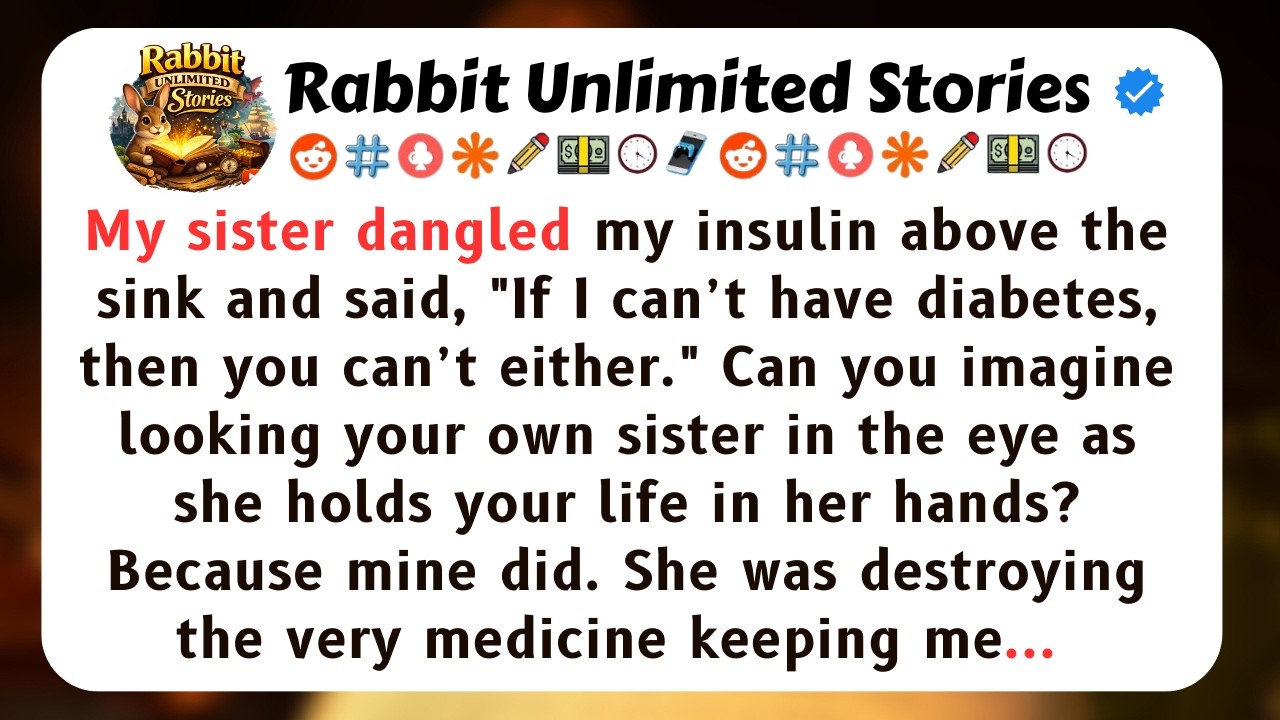 My sister dangled my insulin above the sink and said