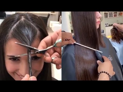 Vidéo: Frange à la mode de 2021 pour les cheveux longs