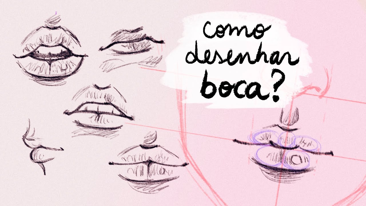 COMO DESENHAR BOCAS – FEMININAS