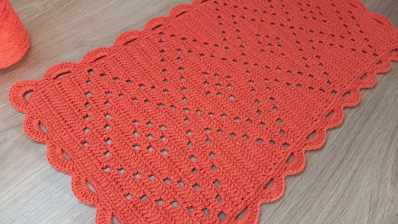 TAPETE RETANGULAR FÁCIL PASSO A PASSO