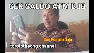 Cara Cek Saldo ATM Bjb dari Rumah Saja