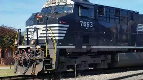 [NS]7653 GE ES44DC &  D8-40CW Leads Z675-24 & Deep 1st GEN K5HL In Fayetteville NC Part 1-3