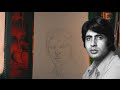 How to Draw Amitabh Bachchan Complete Pencil Sketch Tutorial