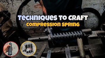 Methods to Craft Load Bearing Compression Spring on Machine Hand Made Technique #agriculture #craft 