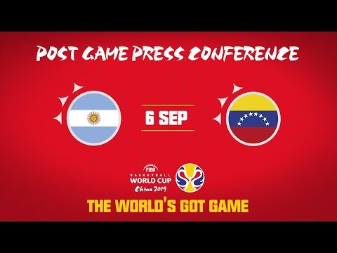 Argentina v Venezuela - Press Conference - FIBA Basketball World Cup