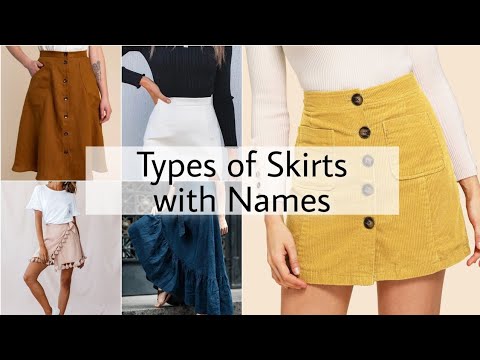 Types of Skirts with Names / Skirt Designs - YouTube