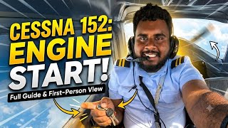 Cessna 152 Engine Start Up! | Real Cockpit View & Checklist