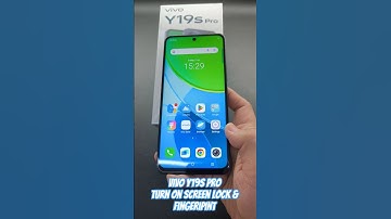 VIVO Y19s Pro Turn on Screen Lock & Fingeripint