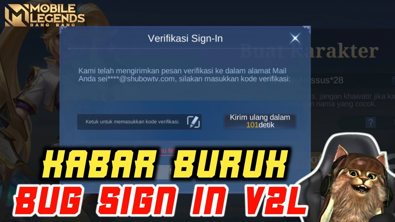 Bug Verifikasi SIGN IN V2L Mobile Legends